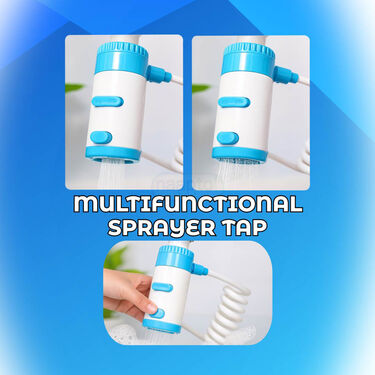 Flexible Sprayer Tap With Soap Dispenser