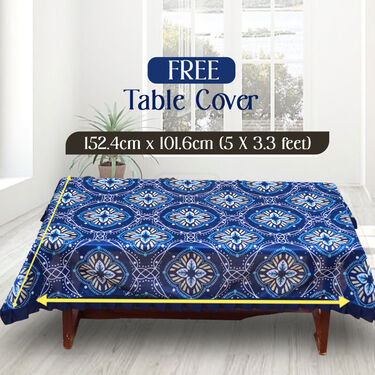 5 Seater Frill Sofa Cover Set With Table Cover Free (5SC7)
