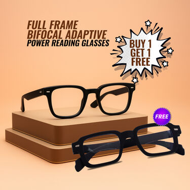 Full Frame Bifocal Adaptive Power Reading Glasses Buy 1 Get 1 Free (2BORG3)