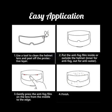 Bike Helmet Visor Anti Rain Film