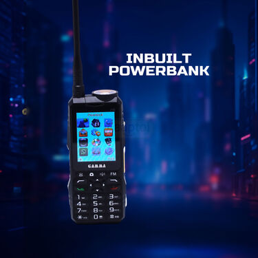4 SIM Big Battery Big Mobile With Inbuilt Powerbank Torch And Emergency Light Gamma Mobile (PMH8)