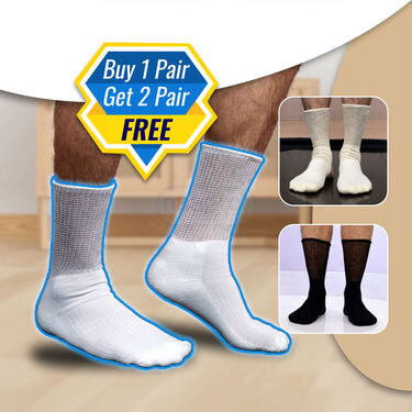 Comfortable Diabetic Socks For Pain Relief Buy 1 Pair Get 2 Pair Free (DS06)