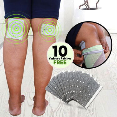 Varicose Compression Socks Buy 1 Get 2 Free + 10 Varicose Patches Free (VCS3)