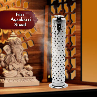 Designer Pooja Thali Set + Free Agarbatti Stand (1SPT1)