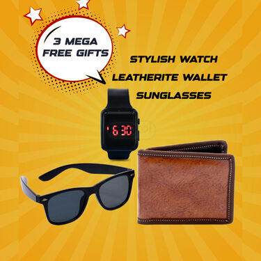 Pack of Designer Collar T-Shirts With Watch+Wallet And Sunglass Free (5PTW8)