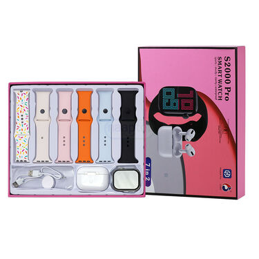 7 In 1 Smart Watch With Free Bluetooth Earpods (BCSW46)