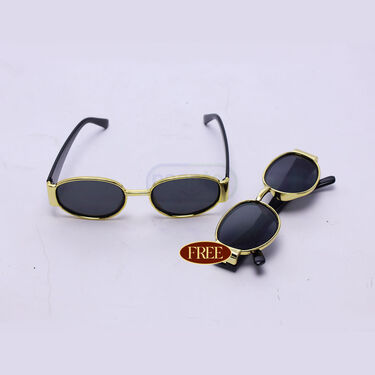 Golden Frame Sunglasses B1G1 Free (2SG3)