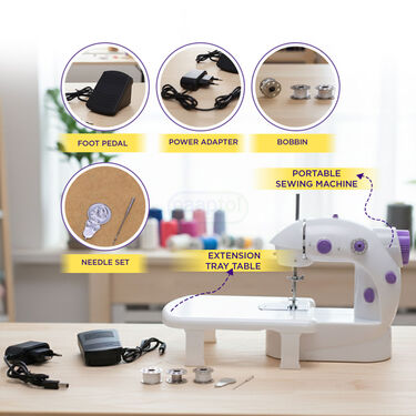Portable Sewing Machine With Table (SEM10)