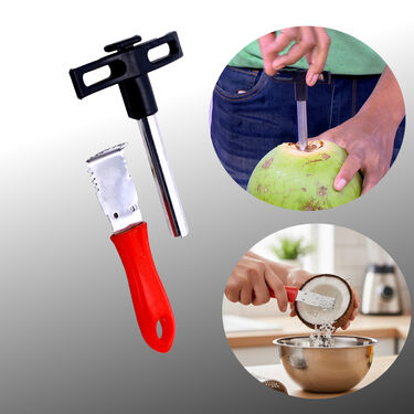 Coconut Opener + Coconut Malai Scrapper ( COS2)