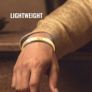 Mens Golden Austrain Diamond Kada Bracelet (GK4)