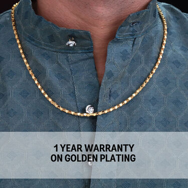 Golden Evil Eye Watch with Free Golden Chain (MGWC28)