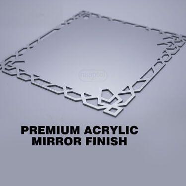 Premium Decorative Square Shape Mirror Sticker (MWS5)