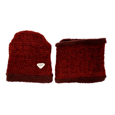 Winter Extra Warm Velvet Cap And Muffler Combo (WWC3)
