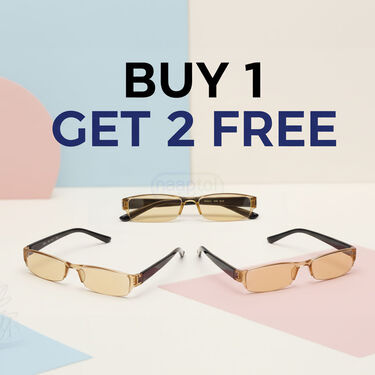 Rimless Coloured Adaptive Power Reading Glasses Buy 1 Get 2 Free (3CORG8)