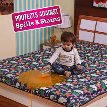 Water Proof Printed Double Bed Mattress Protector Sheet (DMP12)