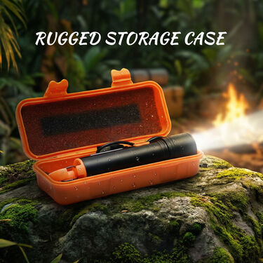 Premium Rechargeable LED Metal Torch With Hard Case (LL28)