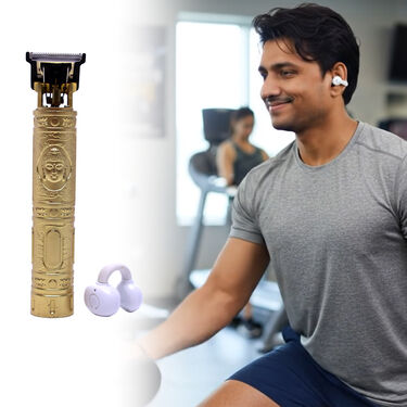 Bluetooth Single Ear Clip With Free Buddha Trimmer (TWS98)