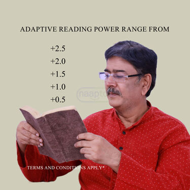 Rimless Foldable Adaptive Power Reading Glasses Buy 1 Get 1 Free (2FORG12)