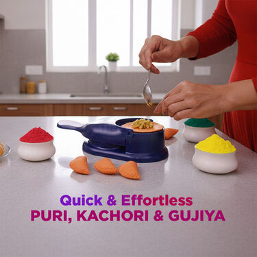 3 In1 Puri Kachori & Gujiya Maker - Holi Special (PKG17)