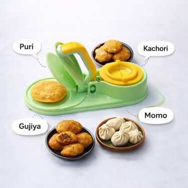 4 In 1 Puri Kachori-Gujiya Momo-Modak Maker - Holi Special (PKG18)