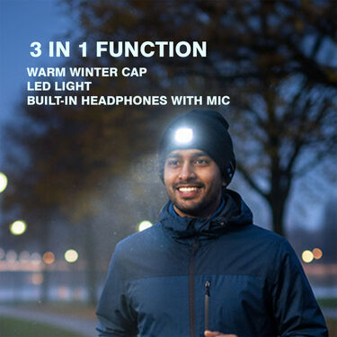 Bluetooth Winter Cap with Light (WCLB)