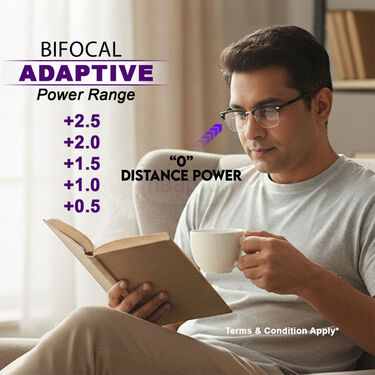 Full Frame Bifocal Adaptive Power Reading Glasses B1G1 Free (2BORG6)