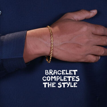 Golden Watch + Chain + Bracelet (MGWCB14)