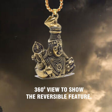 Reversible Balaji - Murugan Pendant Set (RBMPN13)
