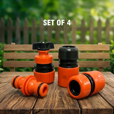 Quick & Easy Garden Hose Connector Set of 4 (HC1)