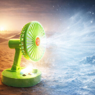 Rechargeable High-Speed Fan With Emergency Light (EF38)