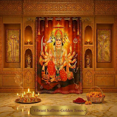3D Printed Panchmukhi Hanuman Curtain (CU17)
