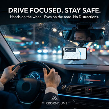 Rotating Car Mobile Holder For Navigation Live Recording Selfies Video Watching (CMH6)