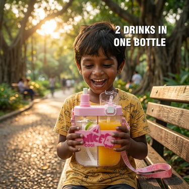 2 In1 Dual Compartment Water Bottle (1DCB1)