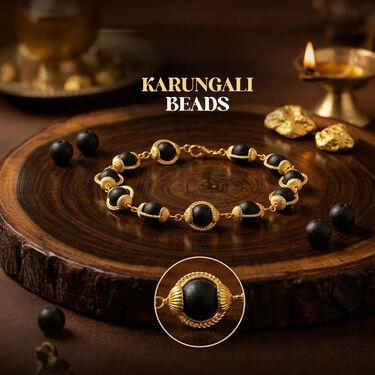 Golden Karungali Mala Bracelet (GKMB2)