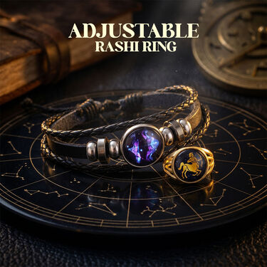 Zodiac Raashi Bracelet with Zodiac Raashi Ring (SJBR3)