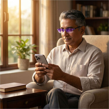 Rimless Folding Adaptive Power Reading Glasses (1FORG10)