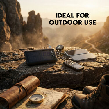 20000 Mah Solar Powerbank With Inbuilt Cables (PB34A)