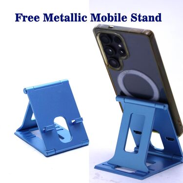 Rechargeable Bluetooth Earpods With Metallic Mobile Stand (TWS106)