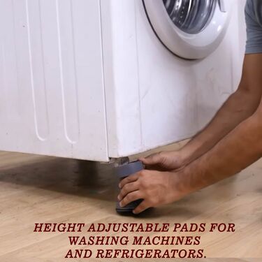 Height Adjustable Noise Reduction Pad For Washing Machine And Fridge (PF23)