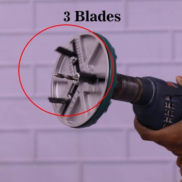 Adjustable Circular Punch Saw With 3 Tooth Blades (HT69)