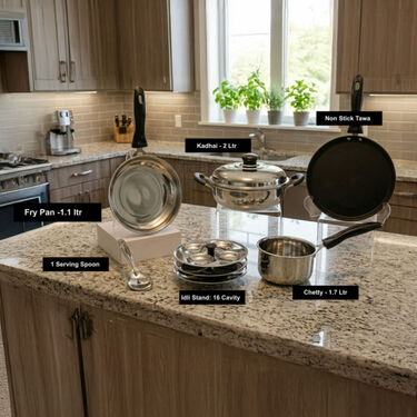 7 Pcs Induction Friendly Cookware Set (7IFC1)