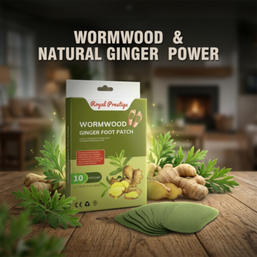 Wormwood & Ginger Foot Patch For Feet Inflamation - Pack of 10 (CD-GF)