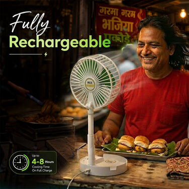 USB Rechargeable Mini Telescopic Folding Fan (EF46)