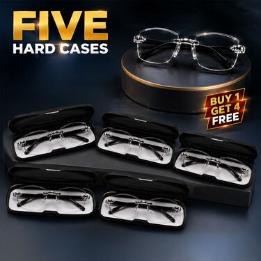 Rimless Bifocal Adaptive Power Reading Glasses Buy 1 Get 4 Free (5BORG1)