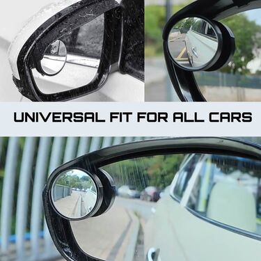 Car Blindspot Mirror With Rain Guard (BM6)