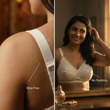 Pack of 3 Full Coverage Daily Wear Non Padded Bust Support Bra (3FCB10)