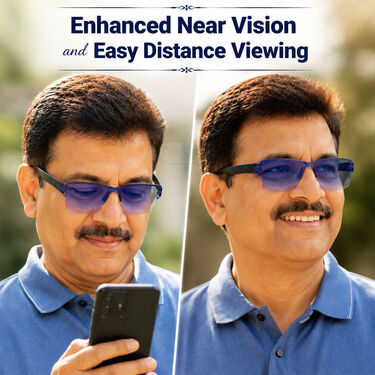 Bifocal Colored Adaptive Power Reading Glasses Buy1 Get 3 Free (4BOC3RG2)