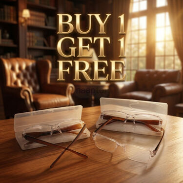 Rimless Bifocal Adaptive Power Reading Glasses Buy 1 Get 1 Free (2BORG2)