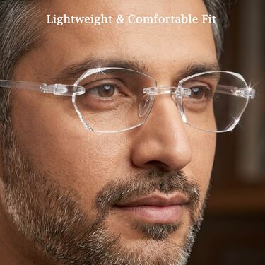 Rimless Adaptive Power Reading Glasses Buy 1 Get 2 Free (3ORG20)