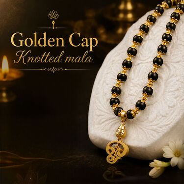 Lord Murugan Vel Pendant With Karungali Mala (SJP9)